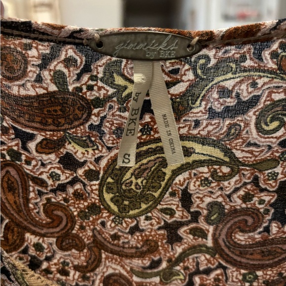GIMMICKS BY BKE PAISLEY DRESS/TUNIC Size S - Picture 2 of 6